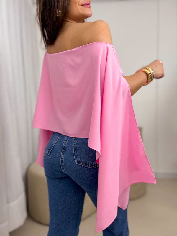 Blusa Maria Flor Rosa