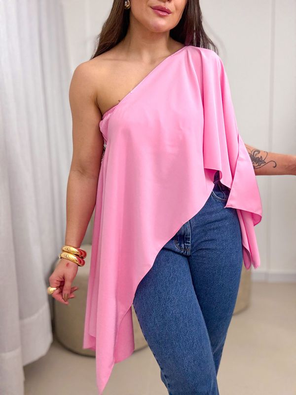 Blusa Maria Flor Rosa