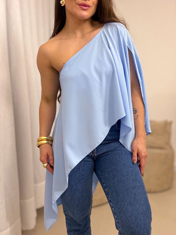 Blusa Maria Flor Azul