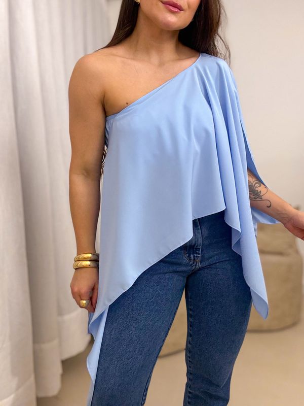 Blusa Maria Flor Azul