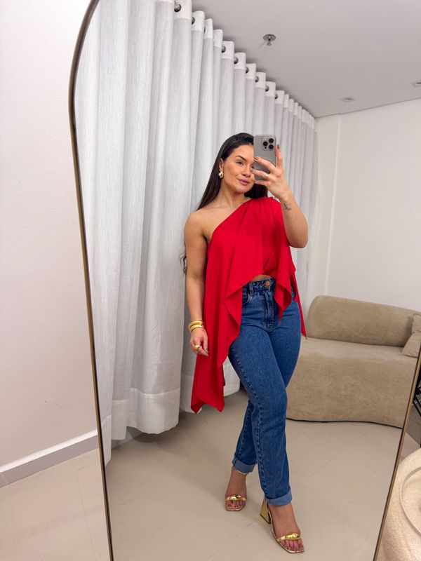 Blusa Maria Flor Vermelho