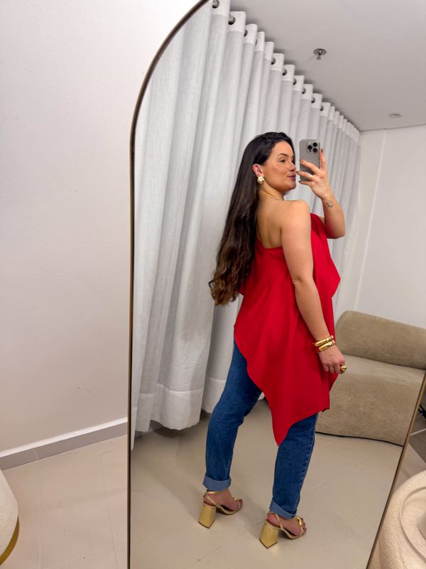 Blusa Maria Flor Vermelho