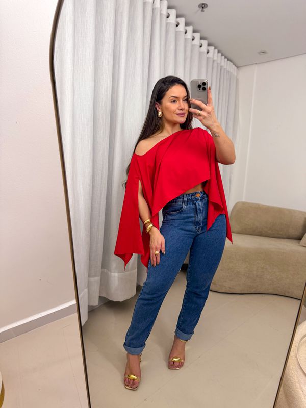 Blusa Maria Flor Vermelho