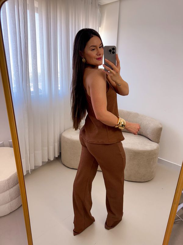 Conjunto Pamela Marrom