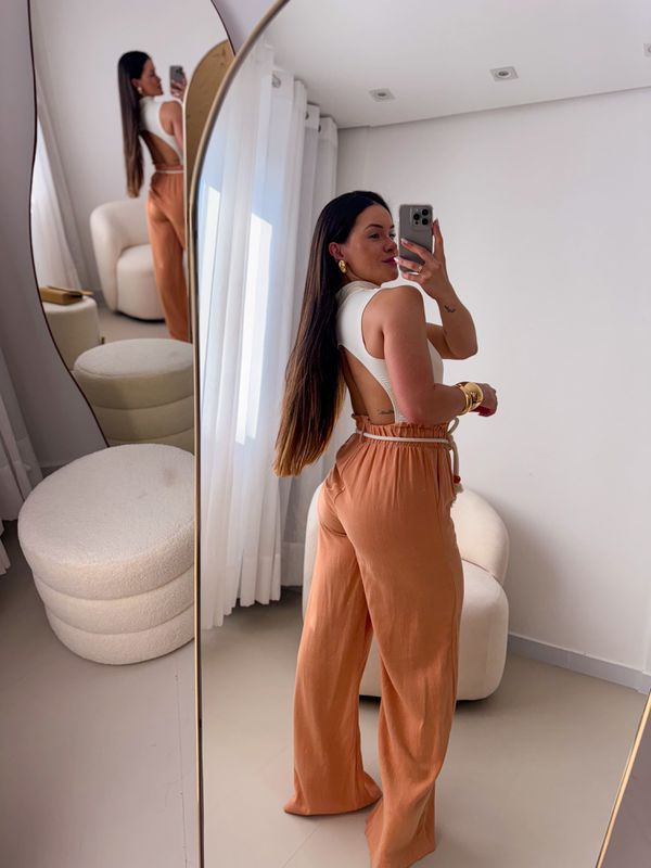 Pantalona Linho Carol Salmão