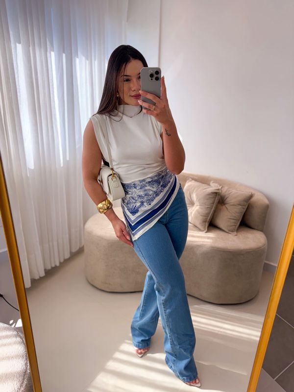 Blusa assimétrica Paola Branco