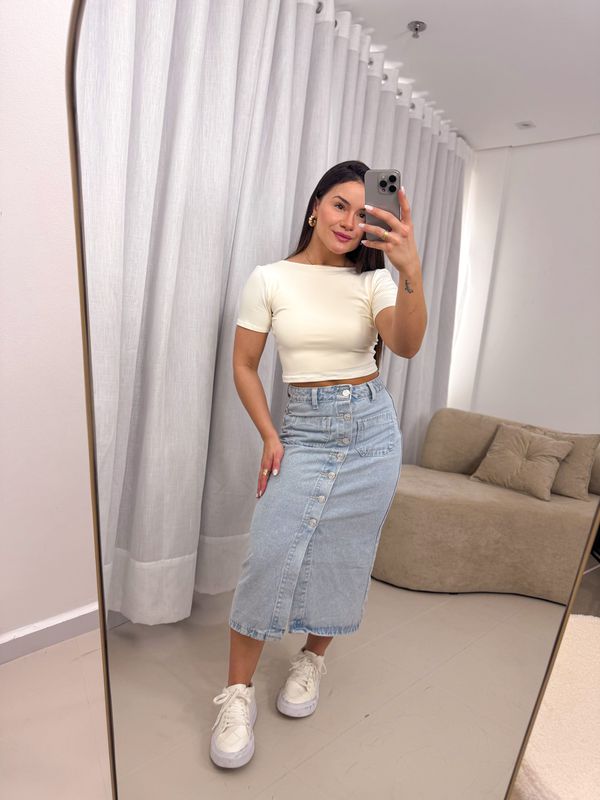 Cropped Priscila Off White