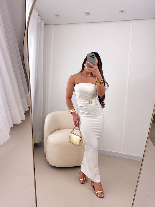 Vestido Francine Branco