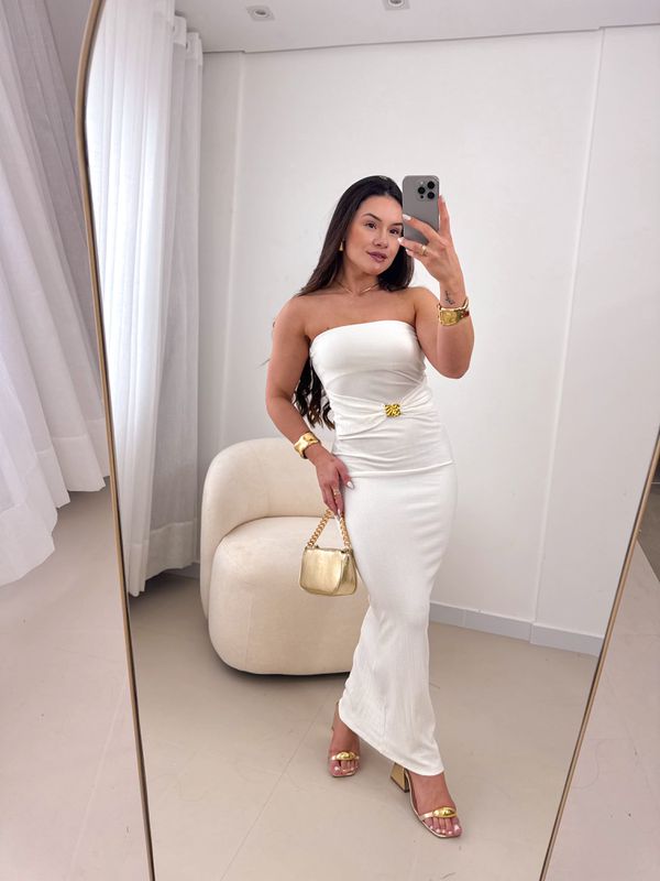 Vestido Francine Branco