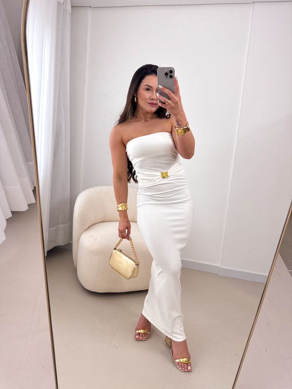 Vestido Francine Branco