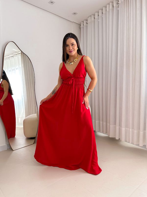 Vestido Sintia Vermelho