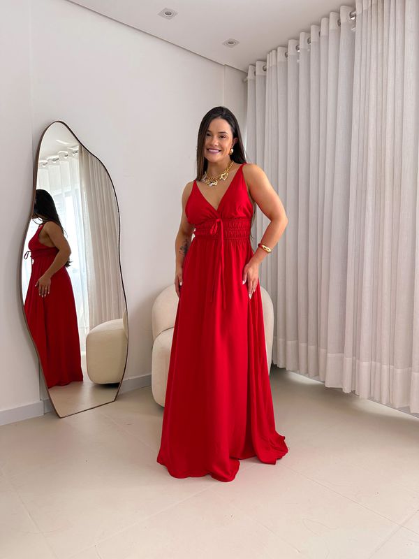 Vestido Sintia Vermelho