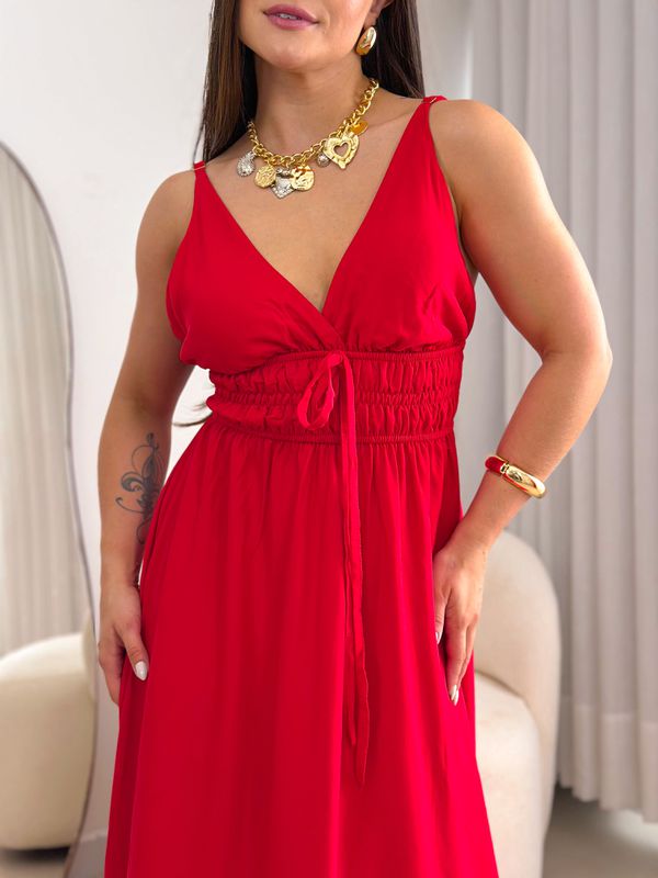 Vestido Sintia Vermelho