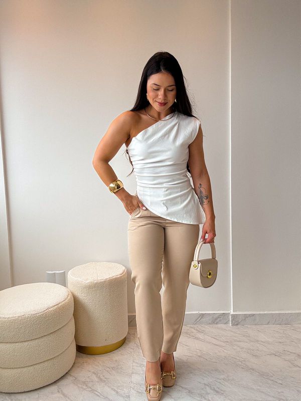 Blusa Assimétrica Maitê Branco