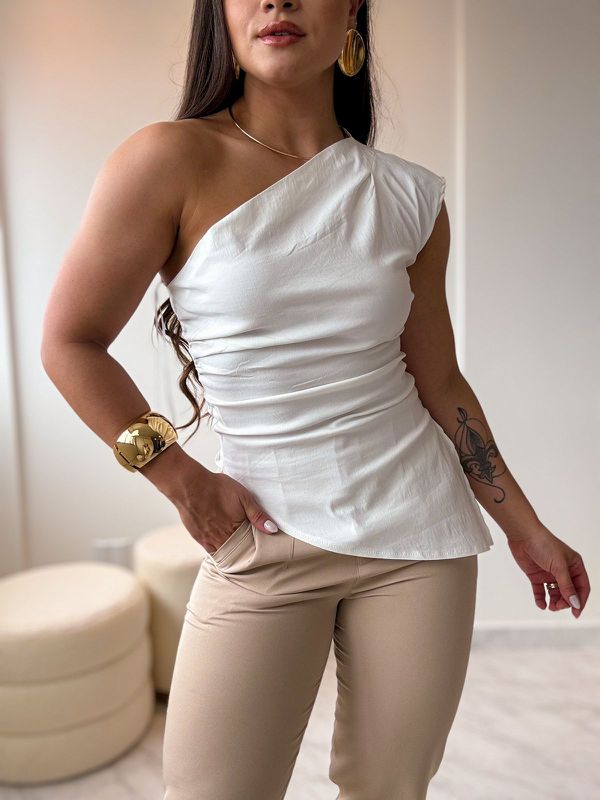 Blusa Assimétrica Maitê Branco