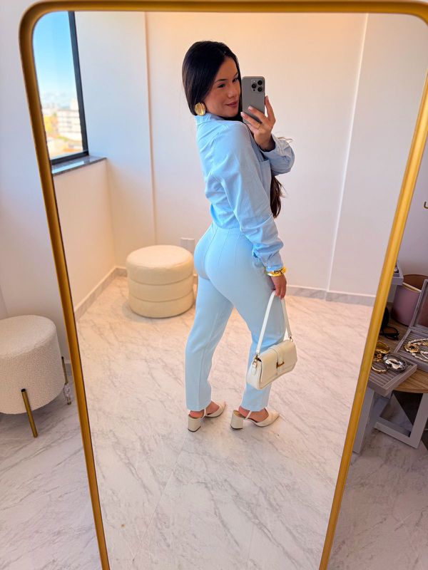 Calça alfaiataria Pietra Azul