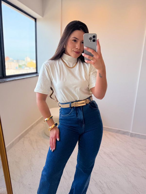 Camiseta Tanise Off White