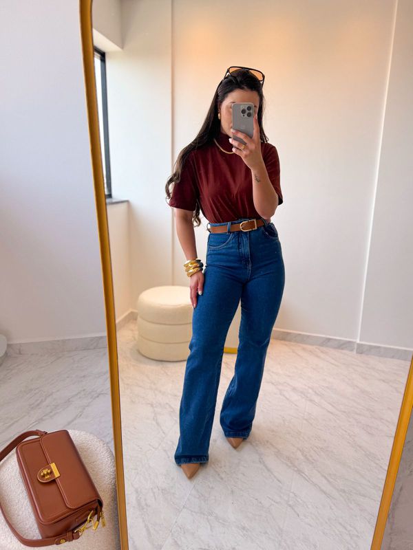 Camiseta Tanise Marrom