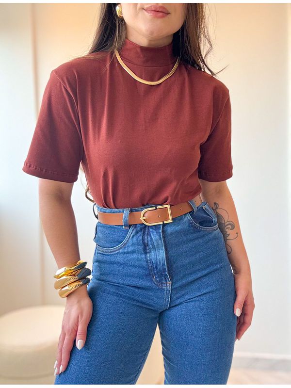Camiseta Tanise Marrom