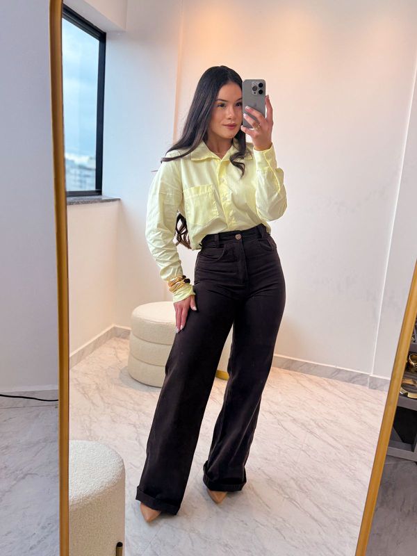 Wide Leg Alana Marrom