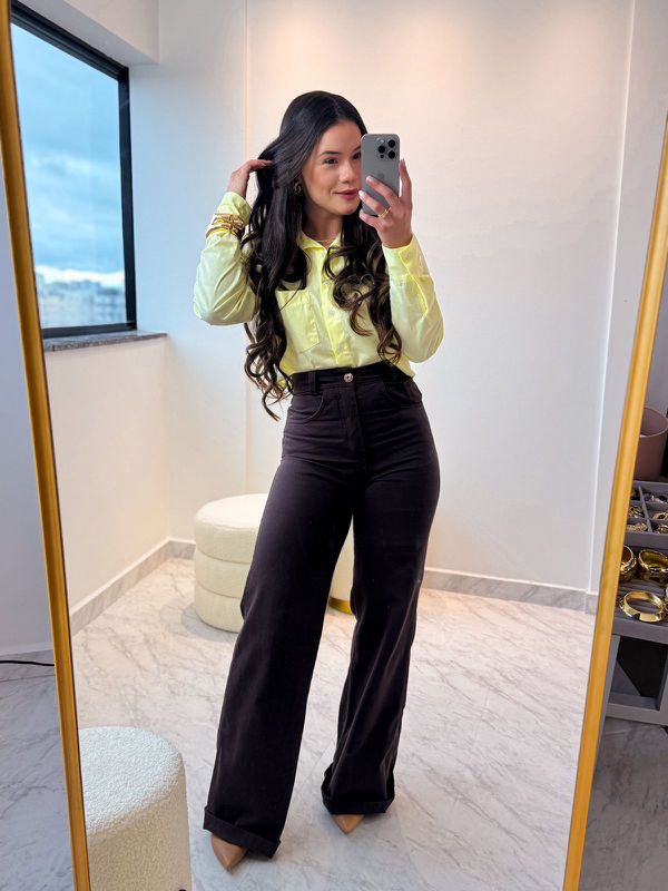 Wide Leg Alana Marrom