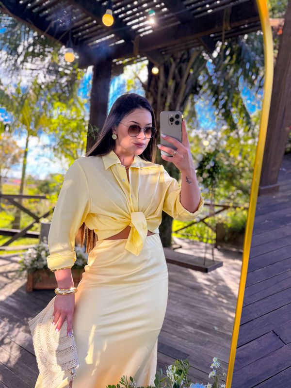 Camisa Érica Amarelo