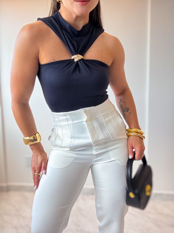 Body Fivela Isadora Preto