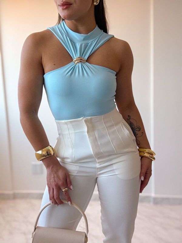 Body Fivela Isadora Azul