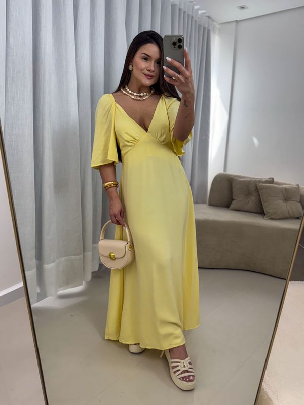 Vestido Yasmin Amarelo