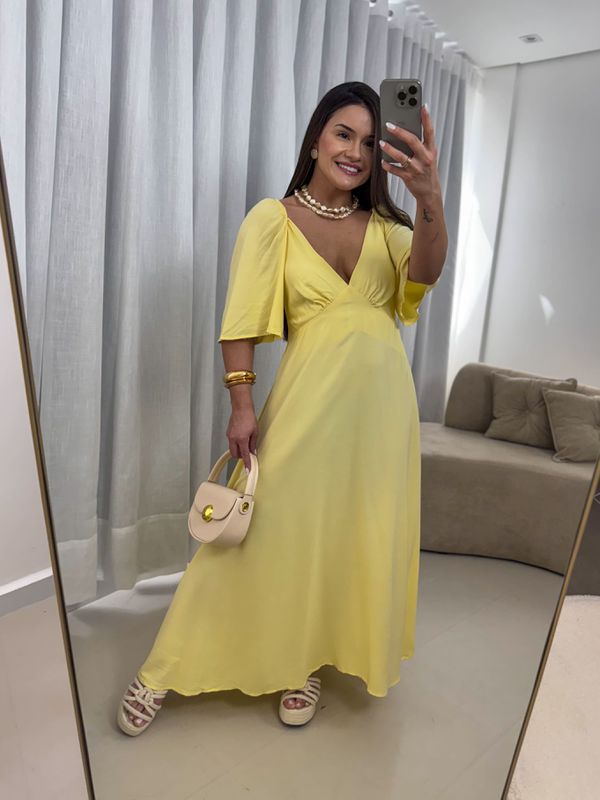 Vestido Yasmin Amarelo