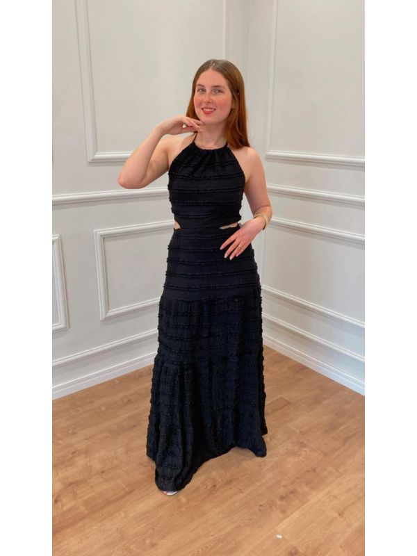 Vestido Lavanda De Amarrar - PRETO - 0012810002 - SIMONE PETRI 