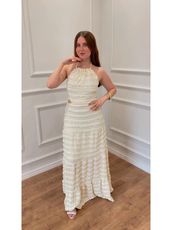 VESTIDO LAVANDA DE AMARRAR - AMARELO - 0012810012 - SIMONE PETRI 