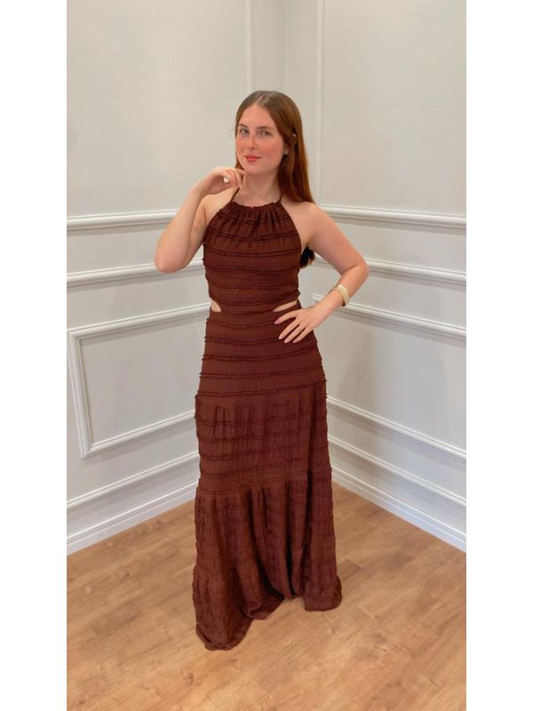 VESTIDO LAVANDA DE AMARRAR - VINHO - 0012810082 - SIMONE PETRI 