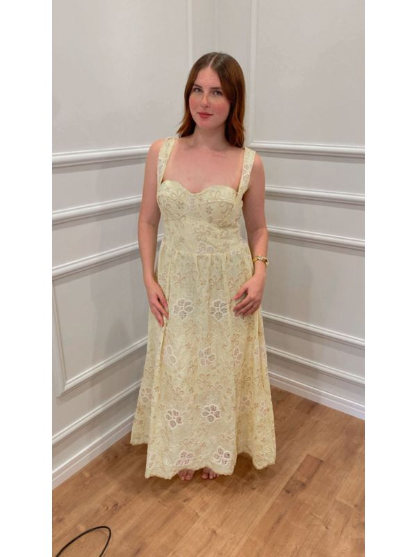 VESTIDO HORTÊNCIA COM BOJO - AMARELO - 0012840012 - SIMONE PETRI 