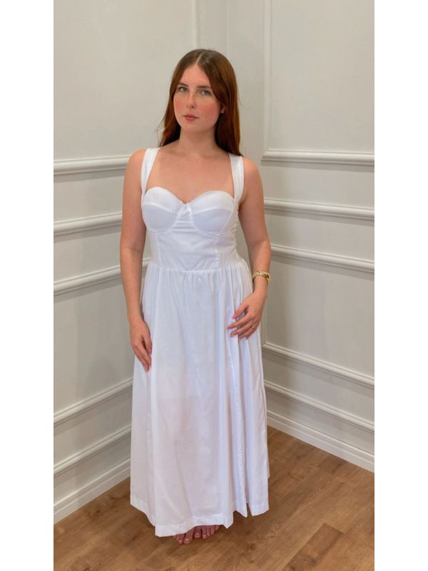 VESTIDO HORTÊNCIA COM BOJO - BRANCO - 0012840018 - SIMONE PETRI 