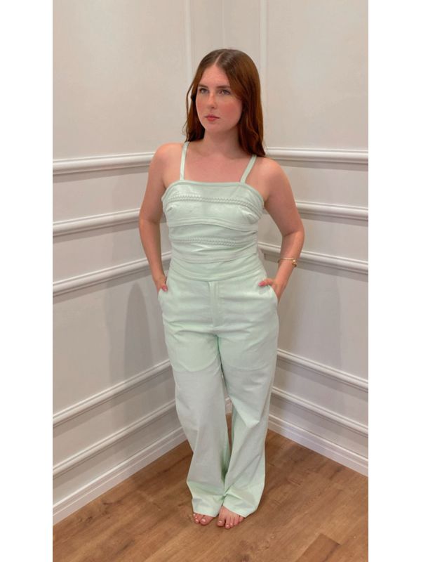 Conjunto BegÔnia De CalÇa E Blusa - VERDE - 001286... - SIMONE PETRI 