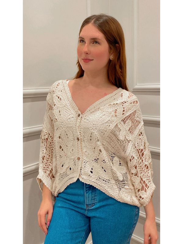 Kimono AcÁcia De CrochÊ - CRU - 0012930050 - SIMONE PETRI 