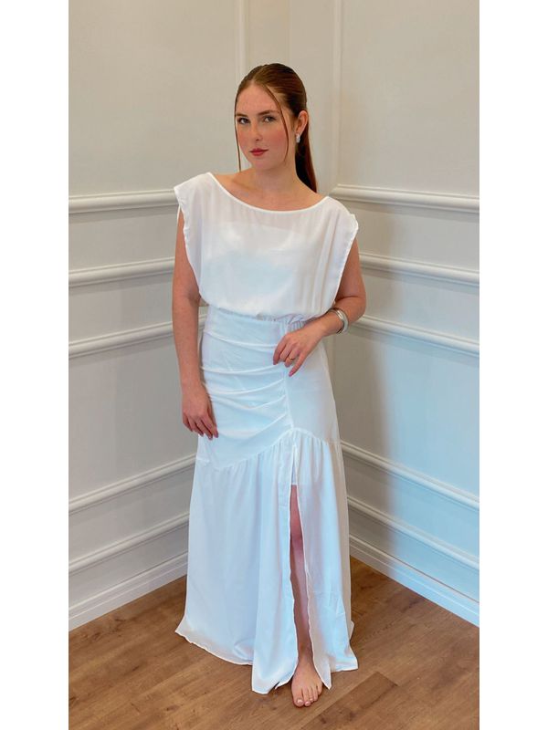 VESTIDO CAMOMILA LONGO - BRANCO - 0013030018 - SIMONE PETRI 