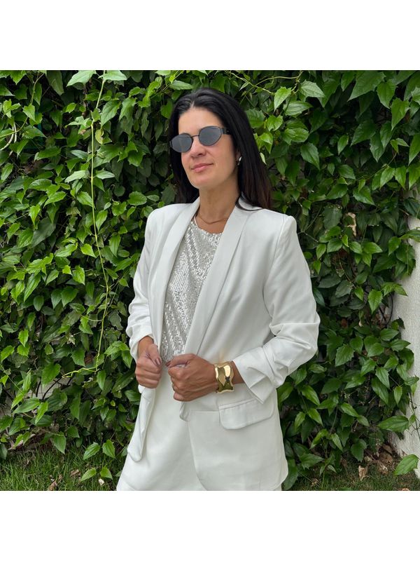 Blazer Feminino Manga Franzida - Off White
