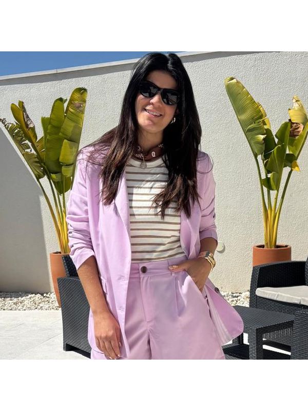 Blazer Feminino Span - Rosa Claro