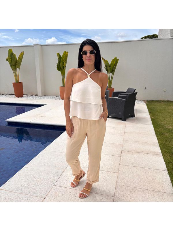 Calça Feminina Haysha - Cru