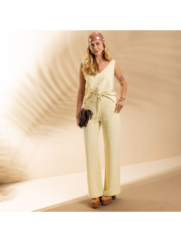 Calça Feminina Maré - Manteiga