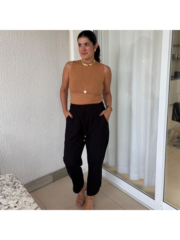 Calça Feminina Sarja Marante - Preto