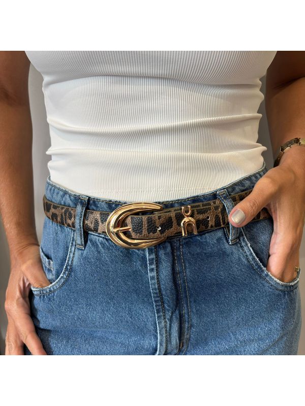 Cinto Feminino - Animal Print Escuro