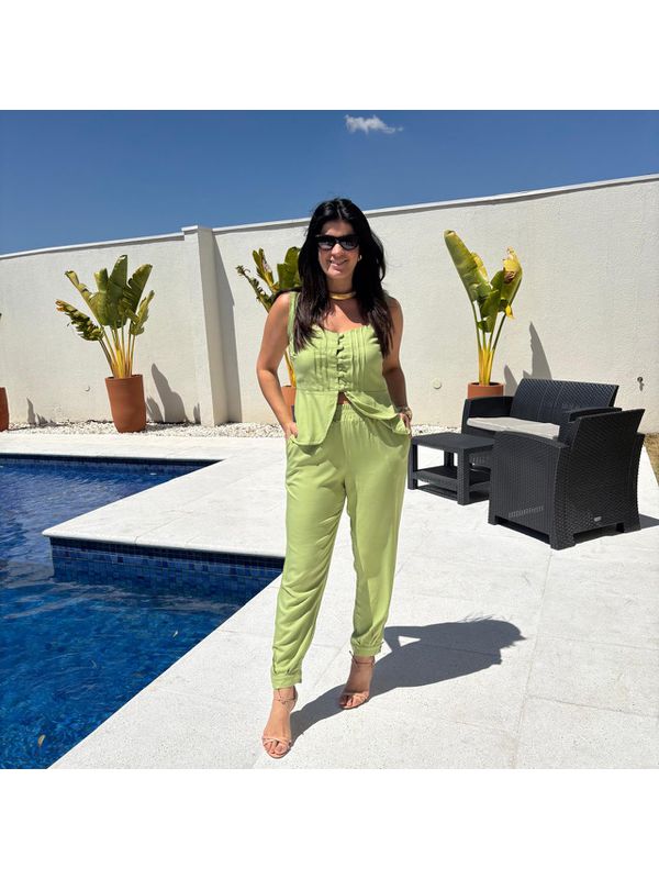 Conjunto Feminino Piquet - Verde