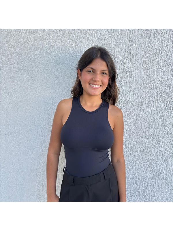 Cropped Feminino Poliamida - Preto