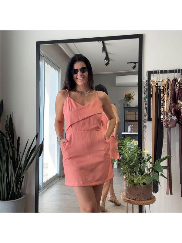 Macaquinho Feminino Alça - Salmão 