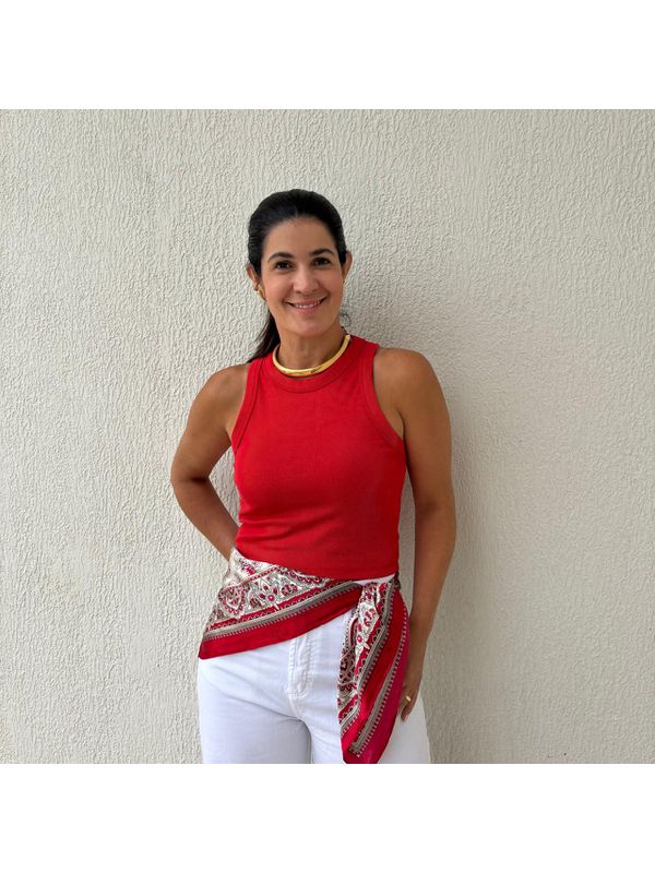 Regata Feminina Ribana Essential - Vermelho