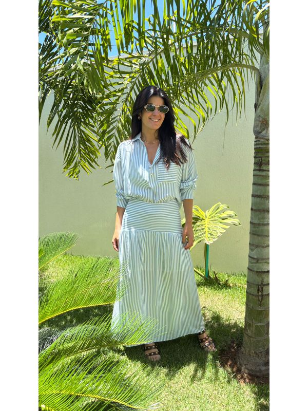 Saia Feminina Livia Listrada - Azul