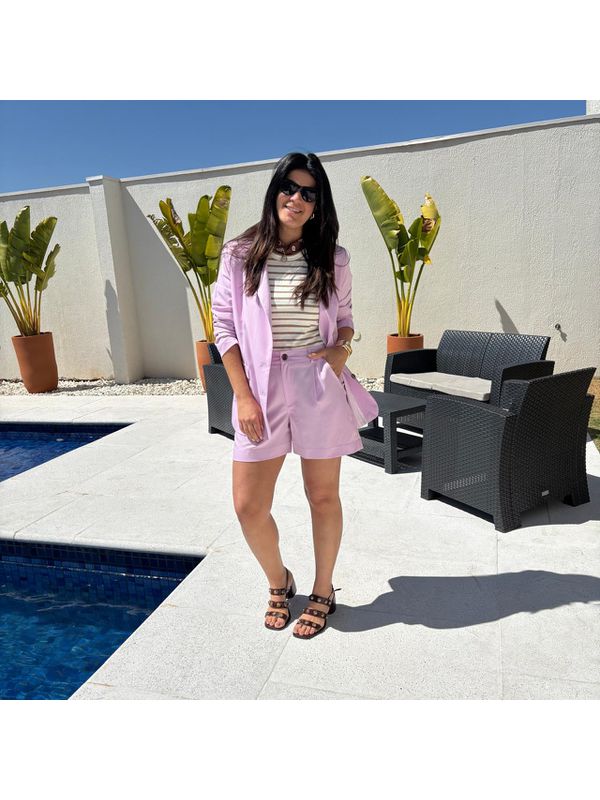 Shorts Feminino Span - Rosa Bebê